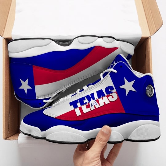 Texas Flag All Over Printed Air Jordan 13 Sneakers Texas Flag All Over Printed Air Jordan 13 Sneakers