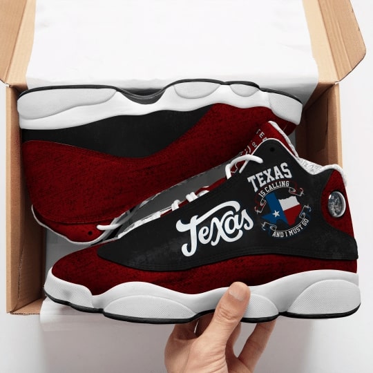 Texas Is Calling And I Must Go All Over Printed Air Jordan 13 Sneakers Texas Is Calling And I Must Go All Over Printed Air Jordan 13 Sneakers