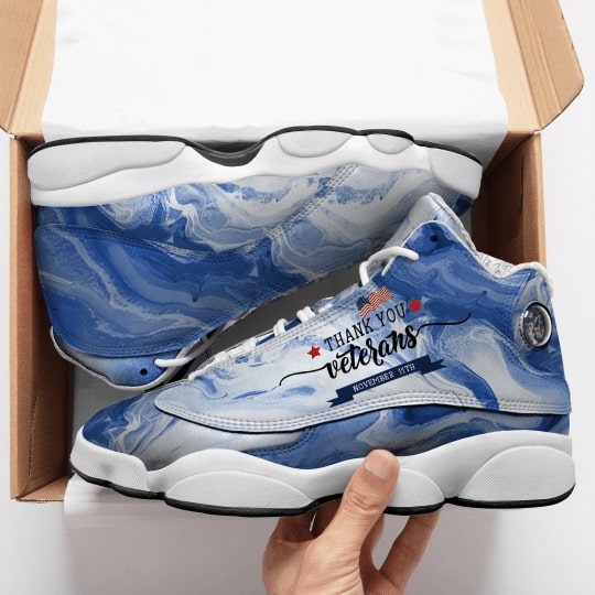 Thank You Veterans All Over Printed Air Jordan 13 Sneakers Thank You Veterans All Over Printed Air Jordan 13 Sneakers