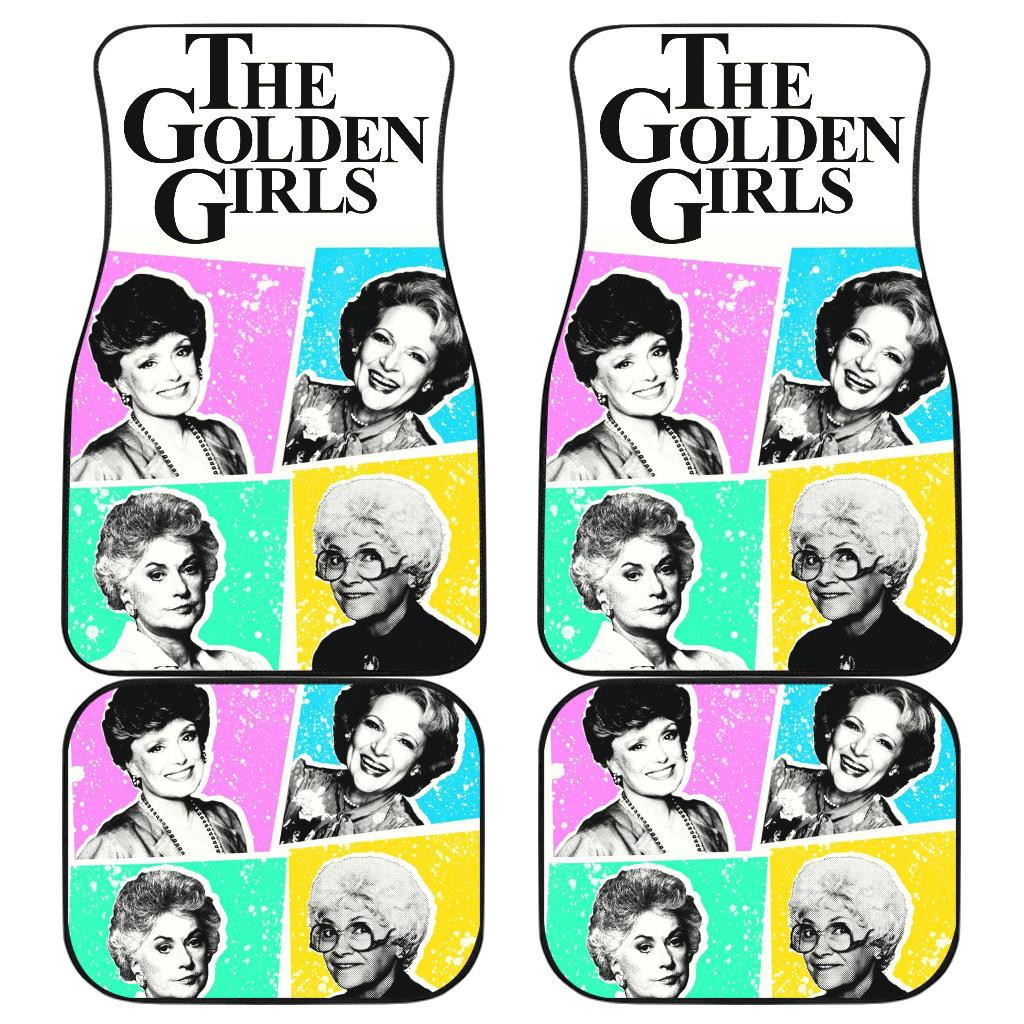The Golden Girls Car Floor Mats Colorful Art TV Show H1222 The Golden Girls Car Floor Mats Colorful Art TV Show H1222