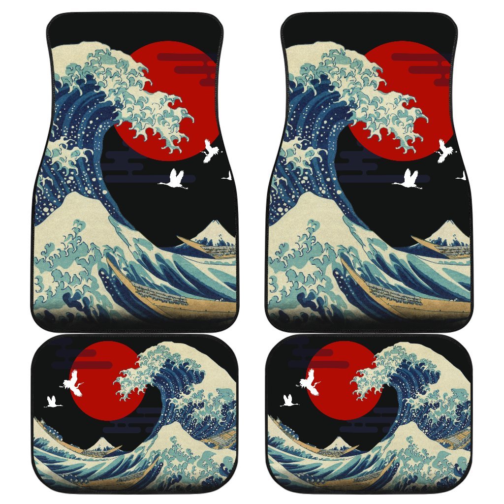 The Great Wave Off Kanagawa Car Floor Mats The Great Wave Off Kanagawa Car Floor Mats