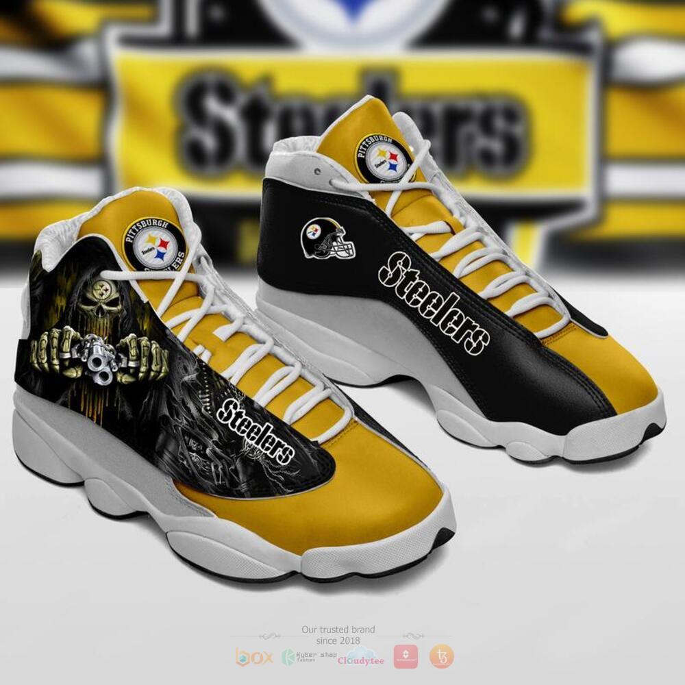 The Grim Reaper Pittsburgh Steelers Air Jordan 13 Shoes The Grim Reaper Pittsburgh Steelers Air Jordan 13 Shoes