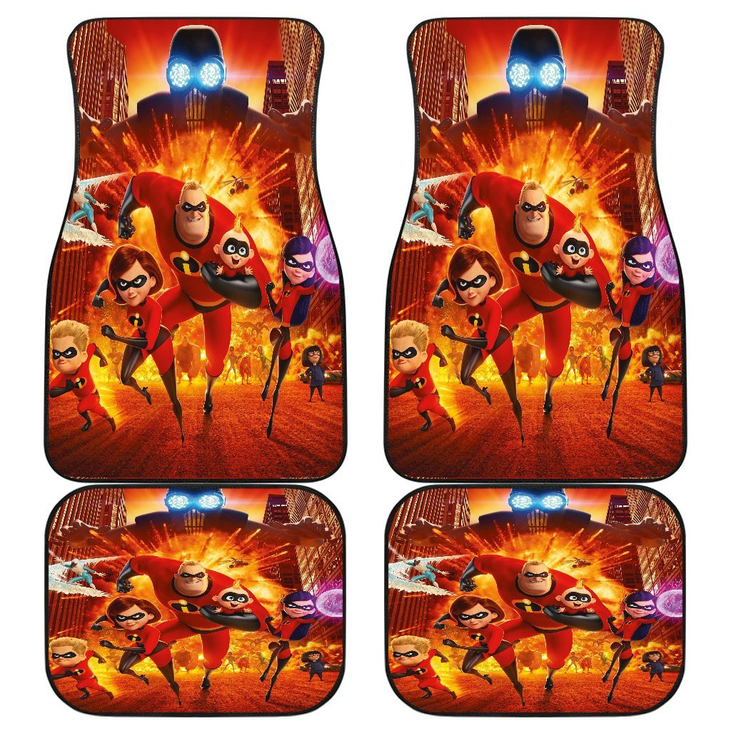 The Incredible 3 Family Cartoon Car Floor Mats 191101 The Incredible 3 Family Cartoon Car Floor Mats 191101