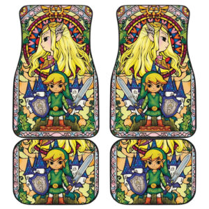 The Legend Of Zelda Glass Art Car Floor Mats 191101