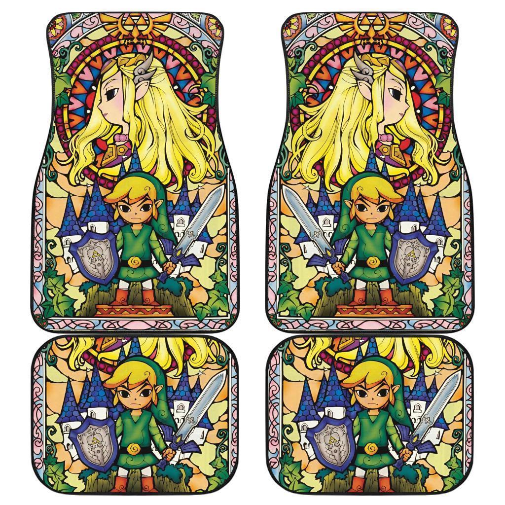 The Legend Of Zelda Glass Art Car Floor Mats The Legend Of Zelda Glass Art Car Floor Mats