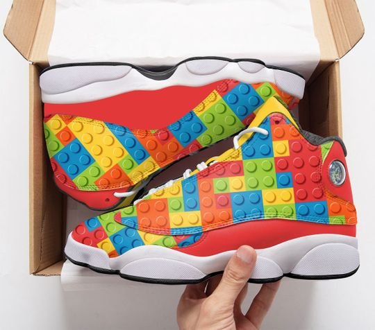 The Lego All Over Printed Air Jordan 13 Sneakers The Lego All Over Printed Air Jordan 13 Sneakers