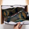 The Mandala Wolf And Moon All Over Printed Air Jordan 13 Sneakers