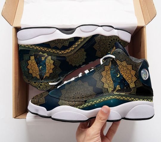 The Mandala Wolf And Moon All Over Printed Air Jordan 13 Sneakers The Mandala Wolf And Moon All Over Printed Air Jordan 13 Sneakers