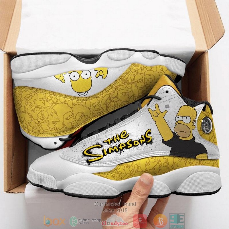 The Simpsons Ver 3 Cartoon Air Jordan 13 Sneaker Shoes The Simpsons Ver 3 Cartoon Air Jordan 13 Sneaker Shoes