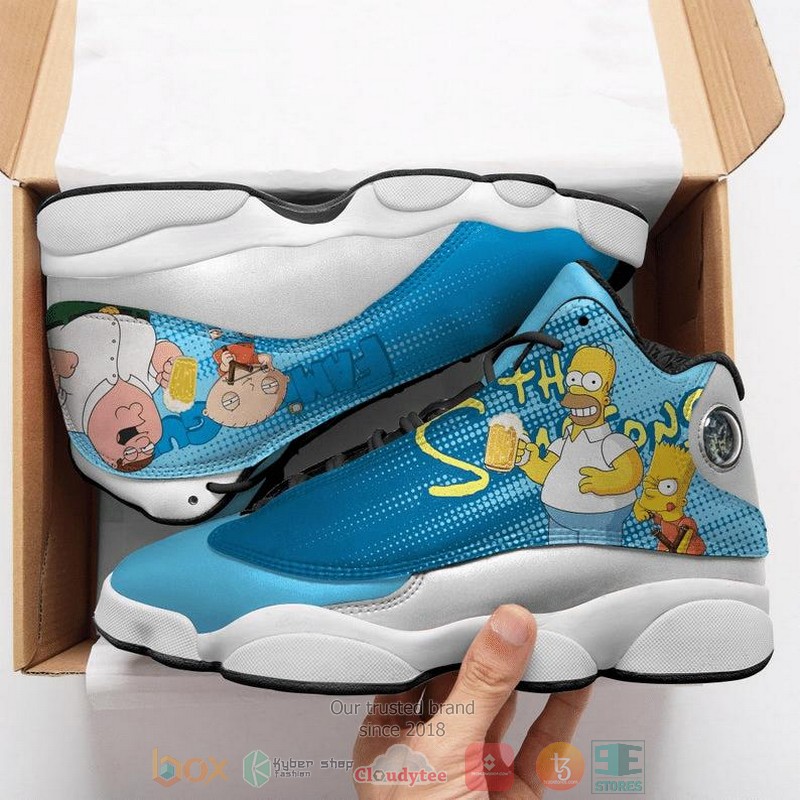 The Simpsons Vs Family Guy Cartoon Air Jordan 13 Shoes The Simpsons Vs Family Guy Cartoon Air Jordan 13 Shoes