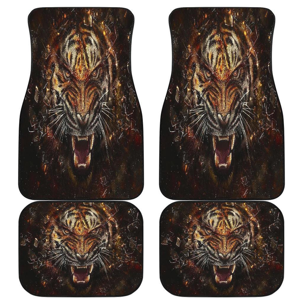 Tiger 3D Angry Face Wild Animal Car Floor Mats 191101 Tiger 3D Angry Face Wild Animal Car Floor Mats 191101