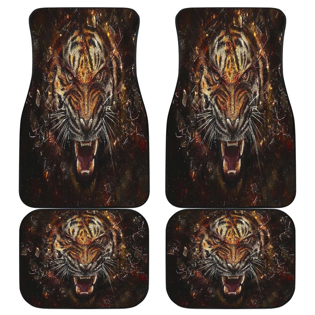 Tiger 3d Front And Back Car Mats Tiger 3d Front And Back Car Mats
