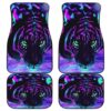 Tiger Draw Art Colorfull Car Floor Mats