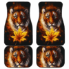 Tiger & Flower Art Car Floor Mats 191101