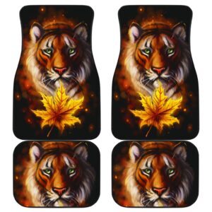 Tiger Front And Back Car Mats