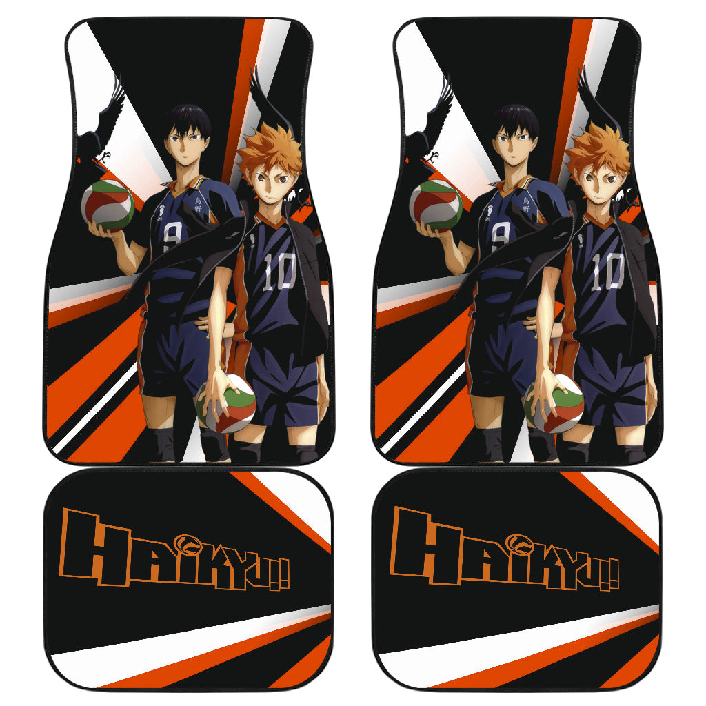 Tobio Kageyama And Shoyo Hinata Haikyuu Car Floor Mats Anime Car Accessories Tobio Kageyama And Shoyo Hinata Haikyuu Car Floor Mats Anime Car Accessories