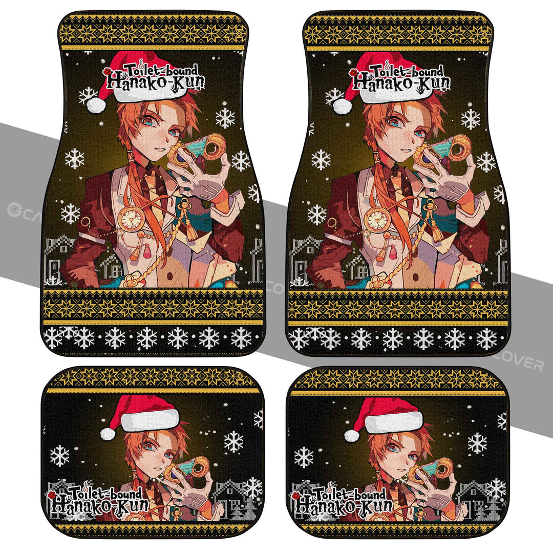Toilet-Bound-Hanako-kun-Aoi-Akane-Car-Floor-Mats-Custom-Anime-Christmas-Car-Accessories-1