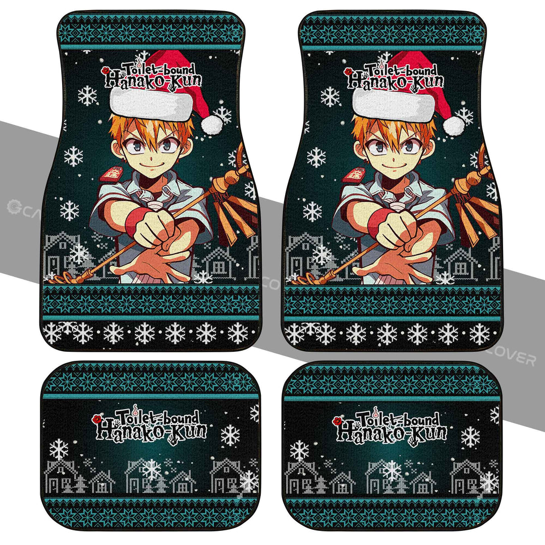 Toilet-Bound-Hanako-kun-Kou-Minamoto-Car-Floor-Mats-Custom-Christmas-Anime-Car-Interior-Accessories-1