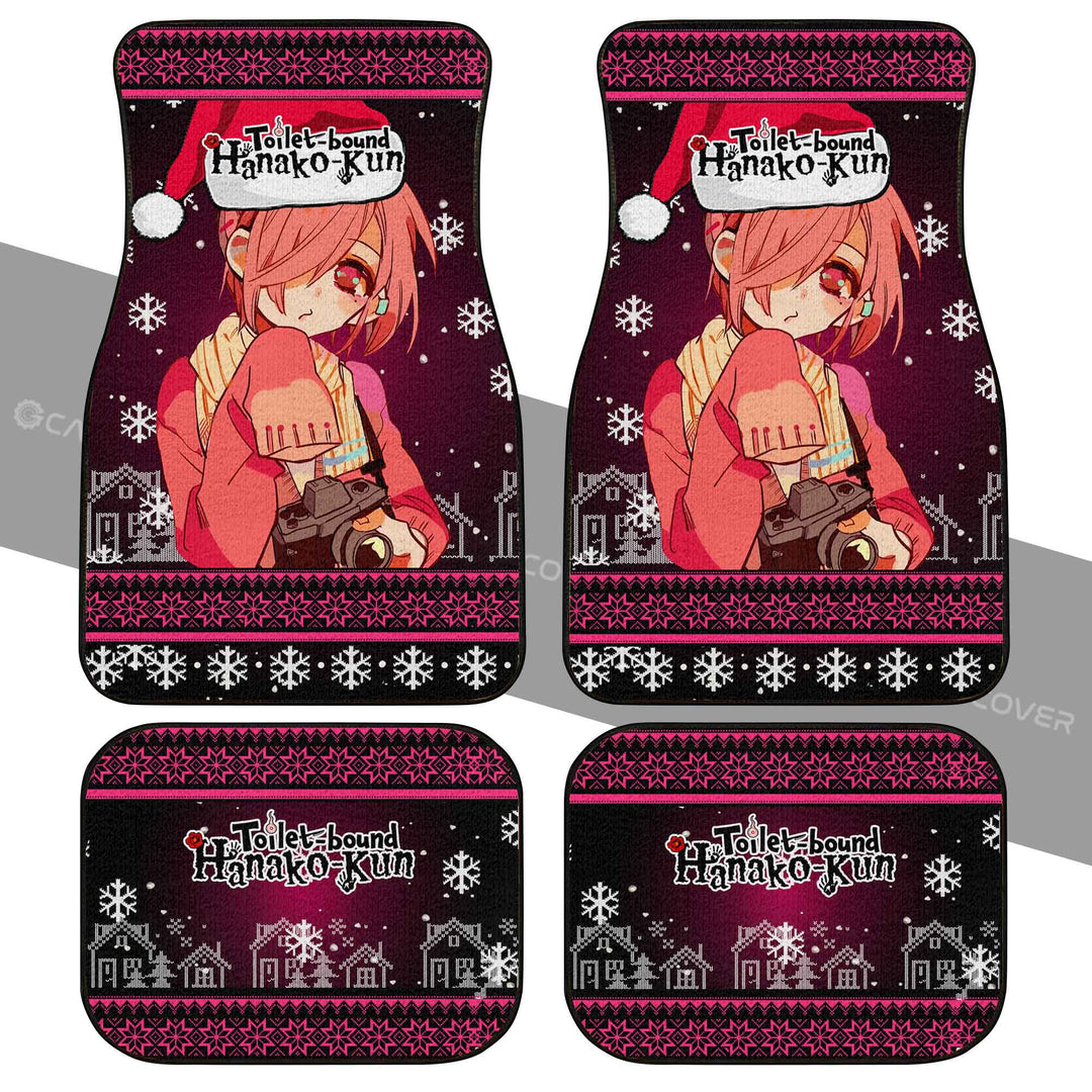 Toilet-Bound-Hanako-kun-Mitsuba-Car-Floor-Mats-Custom-Christmas-Anime-Car-Accessories-1