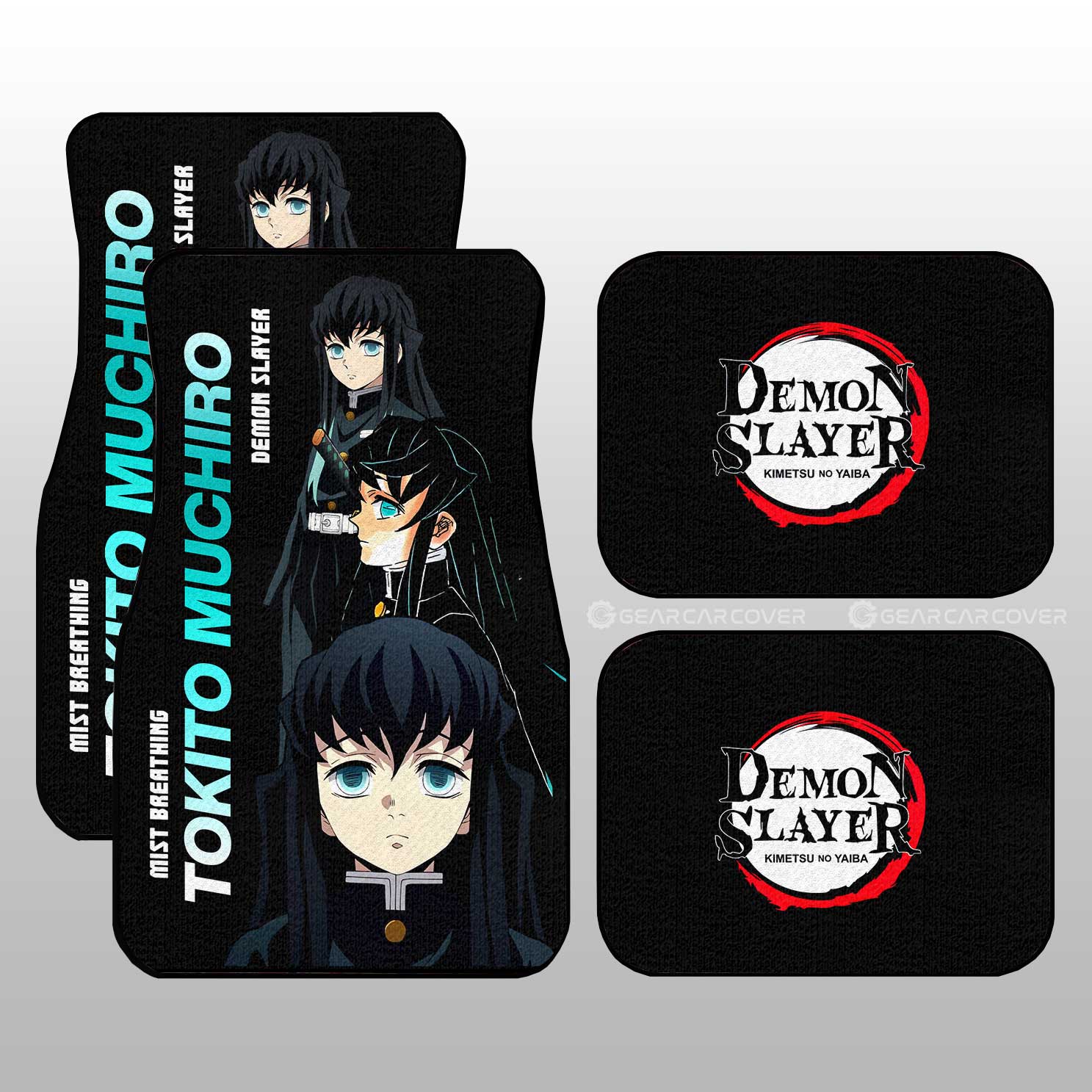 Tokitou Muichirou Car Floor Mats Custom Demon Slayer Anime Gifts Idea For Fans Tokitou Muichirou Car Floor Mats Custom Demon Slayer Anime Gifts Idea For Fans