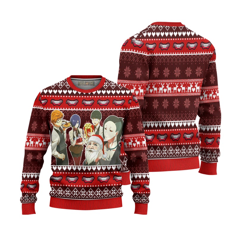 Tokyo Ghoul Anime Ugly Christmas Sweater Custom Xmas Gift Tokyo Ghoul Anime Ugly Christmas Sweater Custom Xmas Gift