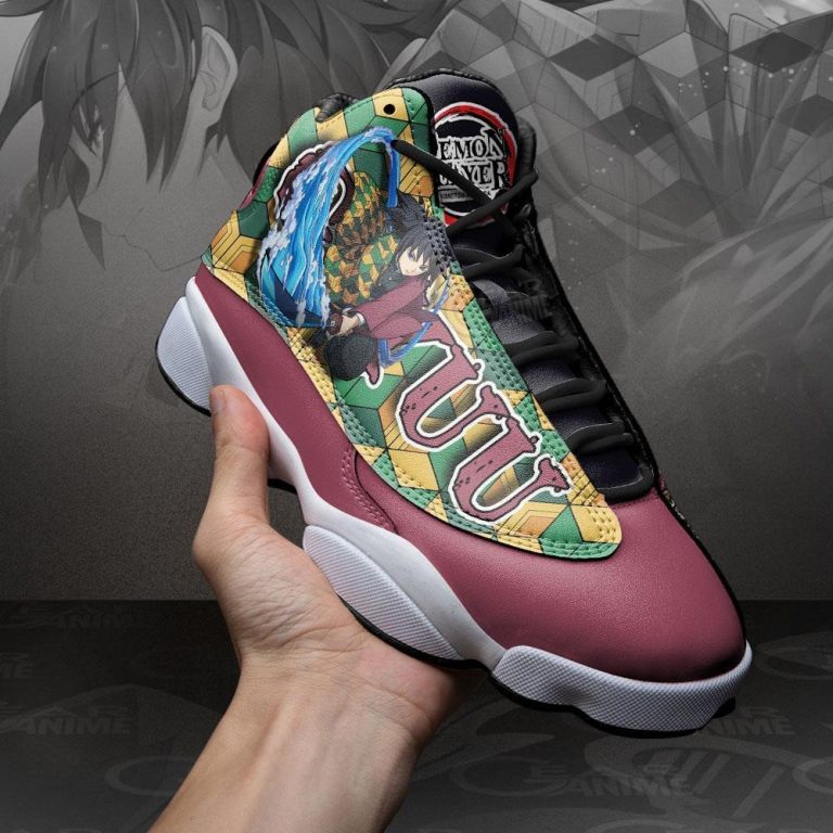 Tomioka-Giyuu-Anime-Demon-Slayer-Air-Jordan-13-Shoes-2