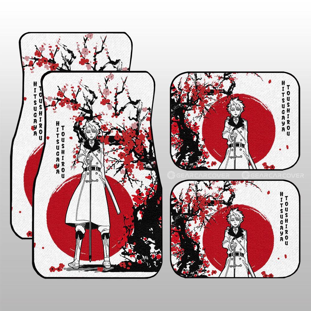 Toshiro Hitsugaya Car Floor Mats Custom Japan Style Anime Bleach Car Interior Accessories Toshiro Hitsugaya Car Floor Mats Custom Japan Style Anime Bleach Car Interior Accessories