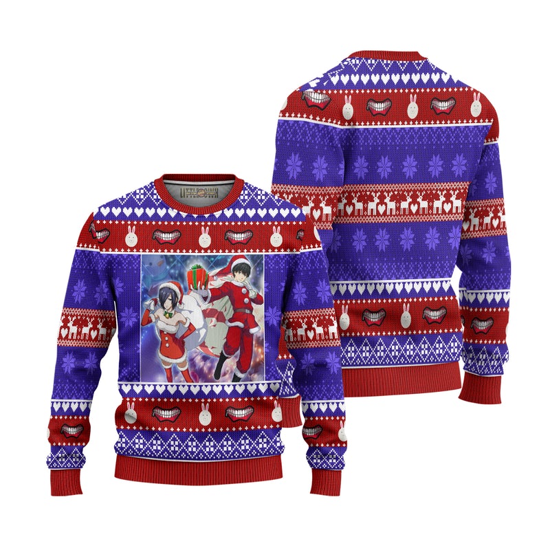 Touka x Kaneki Anime Ugly Christmas Sweater Custom Tokyo Ghoul Xmas Gift Touka x Kaneki Anime Ugly Christmas Sweater Custom Tokyo Ghoul Xmas Gift