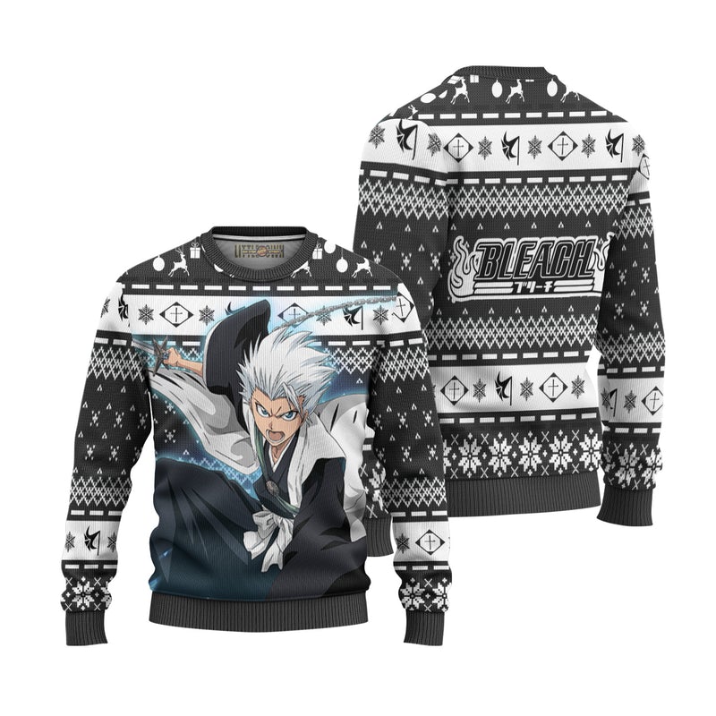 Toushirou Hitsugaya Ugly Christmas Sweater Custom Bleach Anime Xmas Gift Toushirou Hitsugaya Ugly Christmas Sweater Custom Bleach Anime Xmas Gift