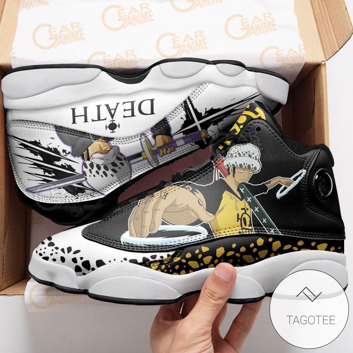 Trafalgar Law Sneakers Custom Anime One Piece Air Jordan 13 Shoes Trafalgar Law Sneakers Custom Anime One Piece Air Jordan 13 Shoes