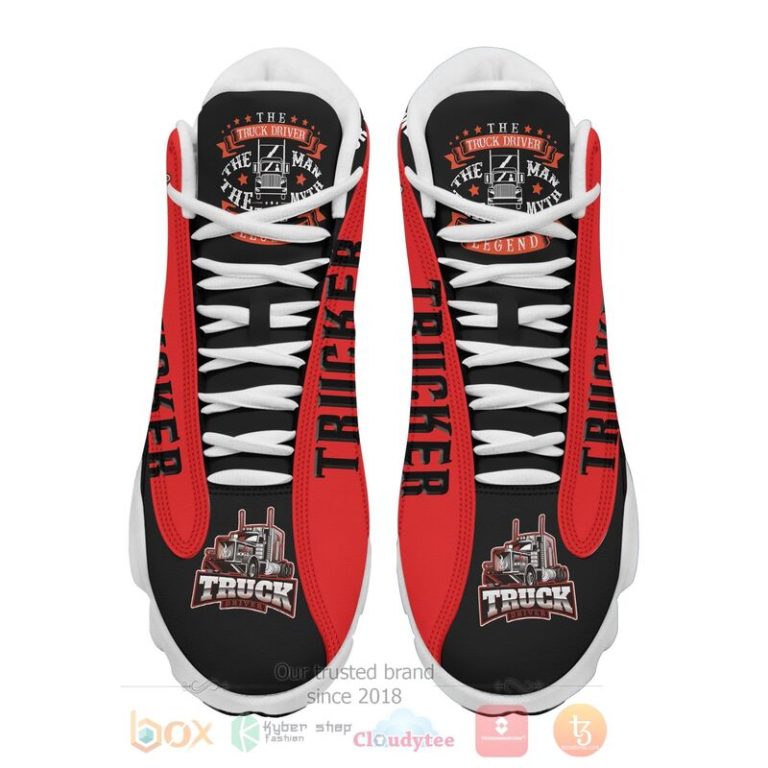 Trucker-Logo-Personalized-Air-Jordan-13-Shoes-1