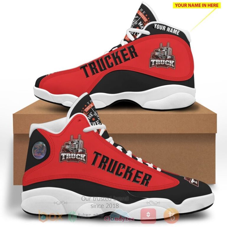 Trucker-Logo-Personalized-Air-Jordan-13-Shoes-2