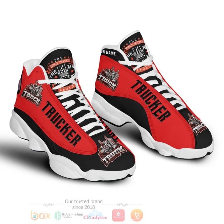 Trucker-Logo-Personalized-Air-Jordan-13-Shoes-3