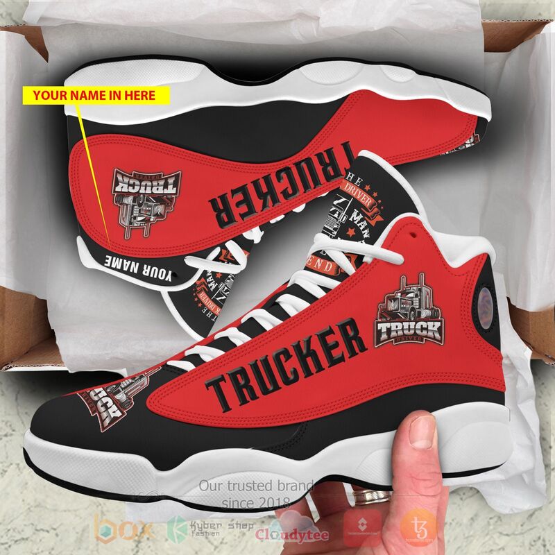 Trucker Logo Personalized Air Jordan 13 Shoes Trucker Logo Personalized Air Jordan 13 Shoes
