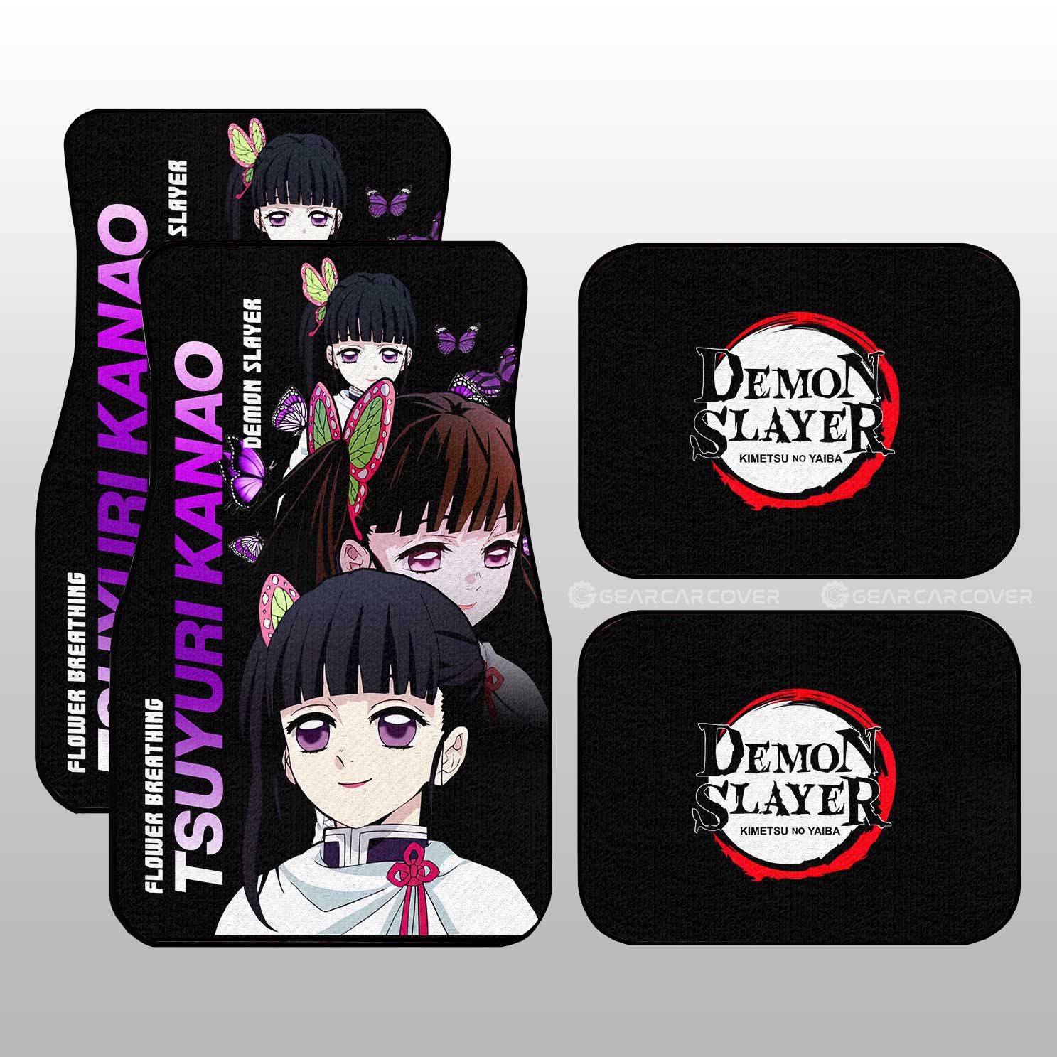 Tsuyuri Kanao Car Floor Mats Custom Demon Slayer Anime Gifts Idea For Fans Tsuyuri Kanao Car Floor Mats Custom Demon Slayer Anime Gifts Idea For Fans