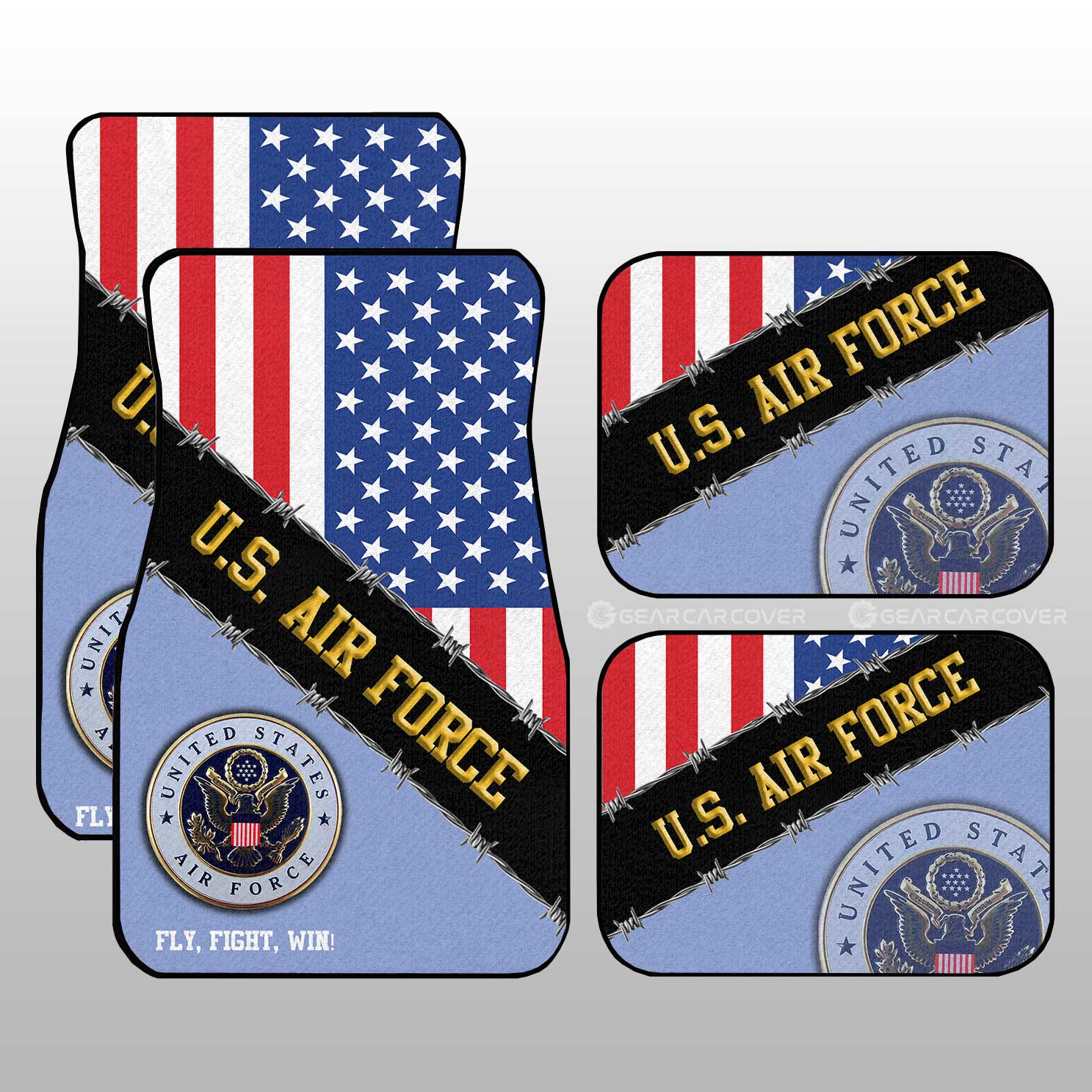 U.S. Air Force Car Floor Mats Custom United States Military Car Accessories U.S. Air Force Car Floor Mats Custom United States Military Car Accessories