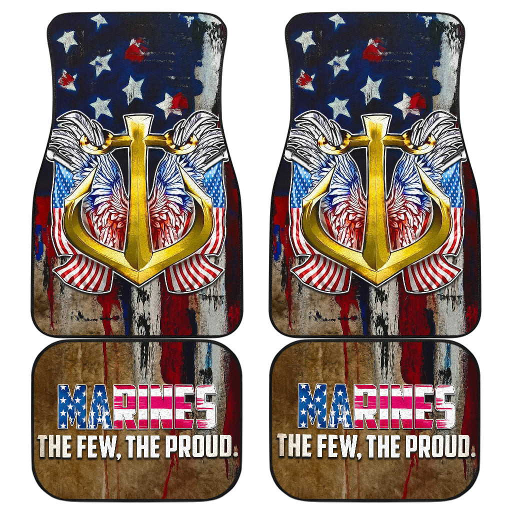 US Independence Day Marines Golden Ancor The Few The Proud Car Floor Mats US Independence Day Marines Golden Ancor The Few The Proud Car Floor Mats