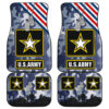 US Independence Day US Army Silhouette Star Tags Car Floor Mats