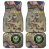 US Independence Day US Army Soldier In Battle Car Floor Mats