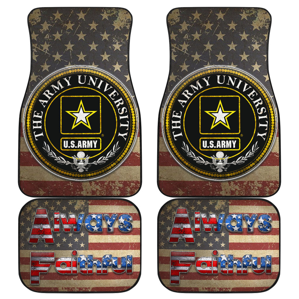 US Independence Day US Army University Always Faithful Car Floor Mats US Independence Day US Army University Always Faithful Car Floor Mats