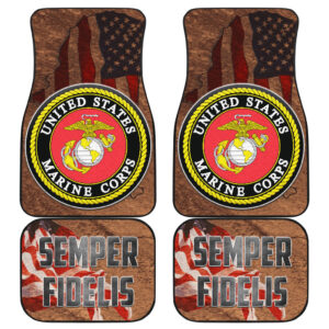 US Independence Day US Marine Corps Semper Fidelis Car Floor Mats