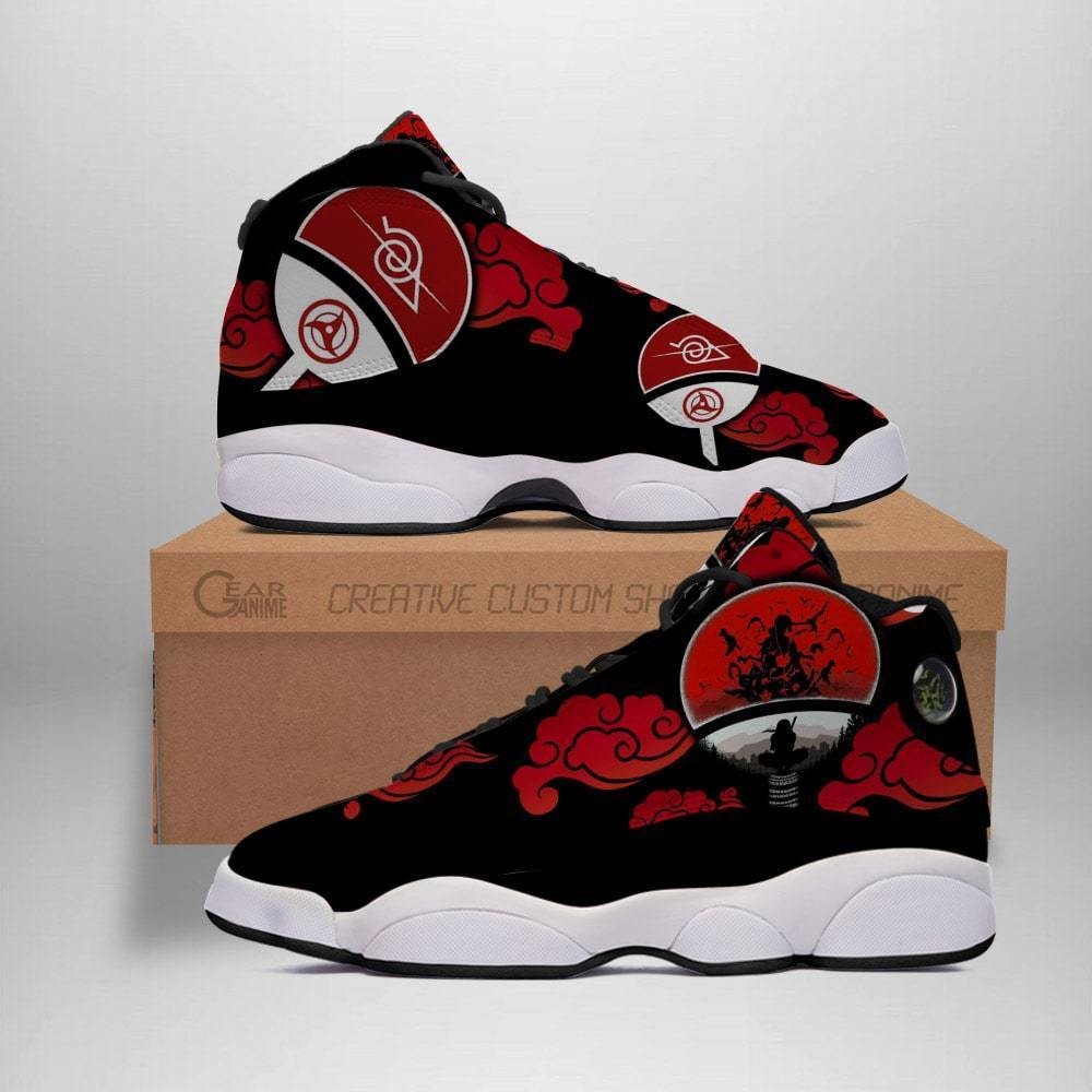Uchiha Itachi Akatsuki Anime Symbol Air Jordan 13 Shoes Uchiha Itachi Akatsuki Anime Symbol Air Jordan 13 Shoes