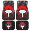 Uchiha Symbol Car Floor Mats Custom Anime Naruto Car Accessories