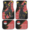 Umbreon Car Floor Mats Custom Anime Pokemon Car Interior Accessories