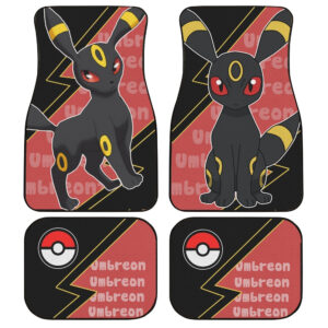 Umbreon Car Floor Mats Custom Anime Pokemon Car Interior Accessories