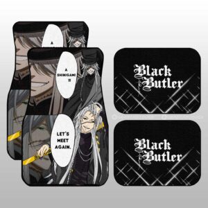 Undertaker Car Floor Mats Custom Black Butler Anime Car Accessories