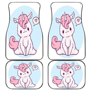 Unicorn Cute Chibi Pink Color Car Floor Mats 191102