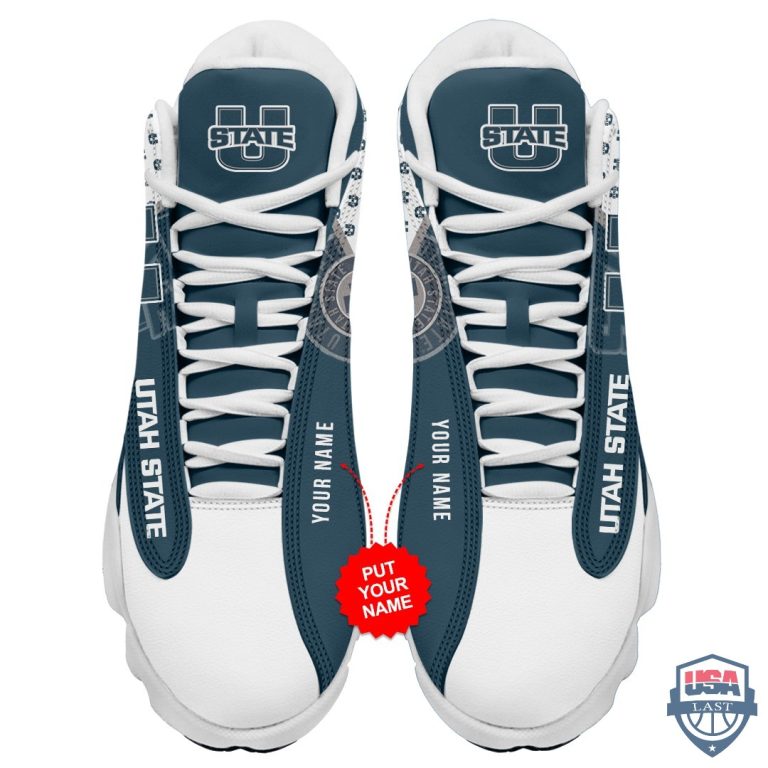 Utah-State-Aggies-Air-Jordan-13-Custom-Name-Personalized-Shoes-1