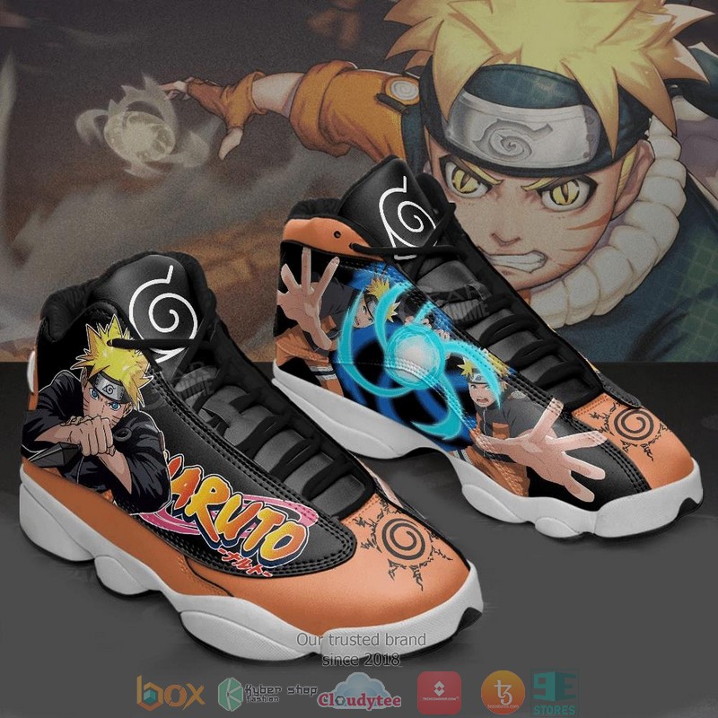 Uzumaki Naruto Rasengan Air Jordan 13 Sneaker Shoes Uzumaki Naruto Rasengan Air Jordan 13 Sneaker Shoes