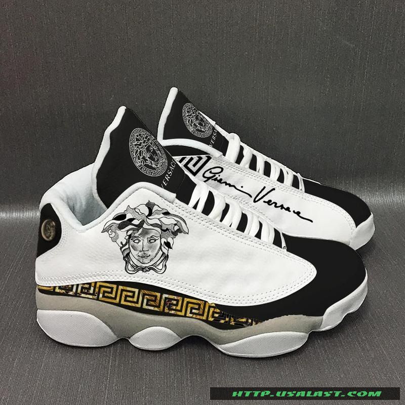 Versace Black And White Air Jordan 13 Shoes Versace Black And White Air Jordan 13 Shoes